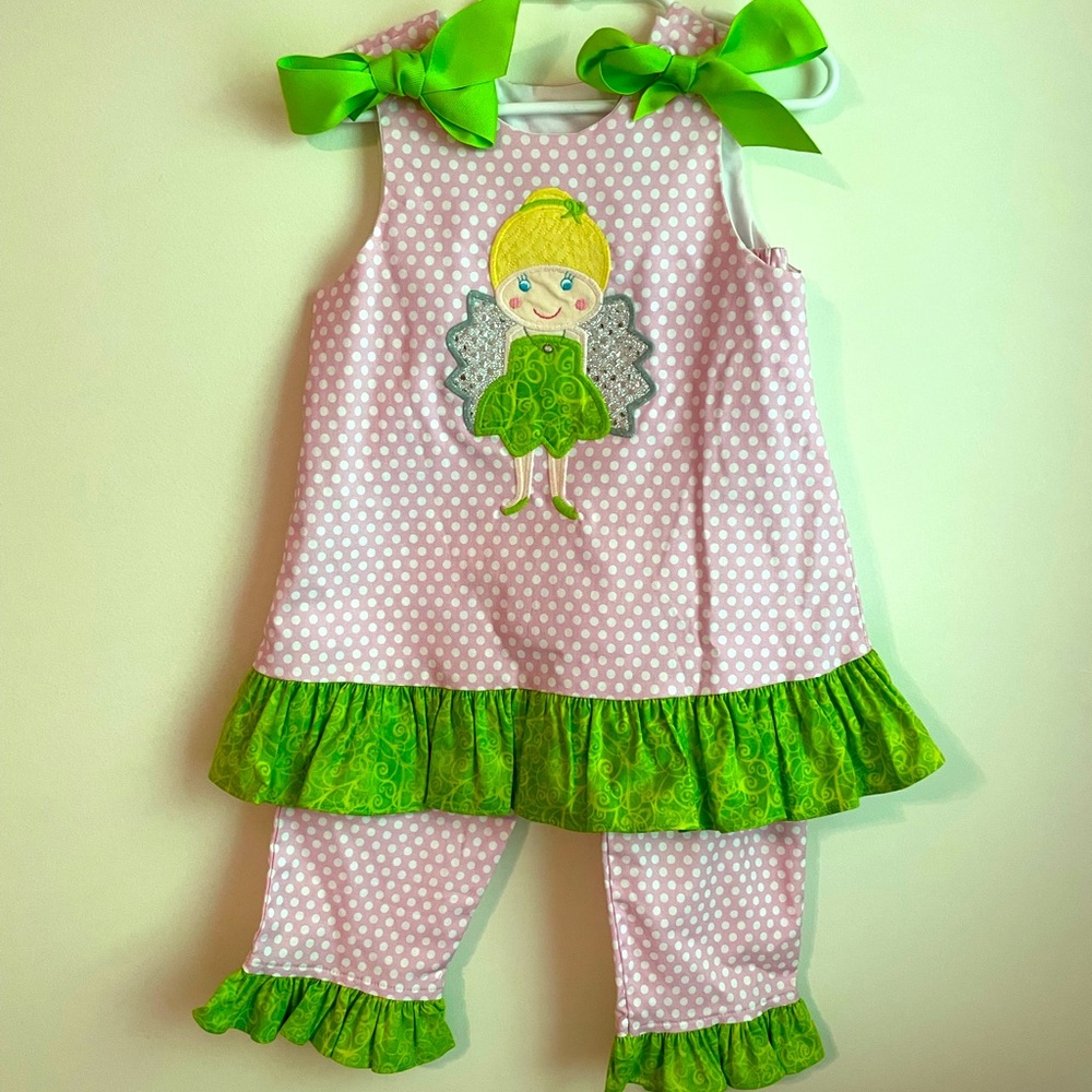 Bailey Boys Fairy Appliqué  Top and Pants Set - Size 3T